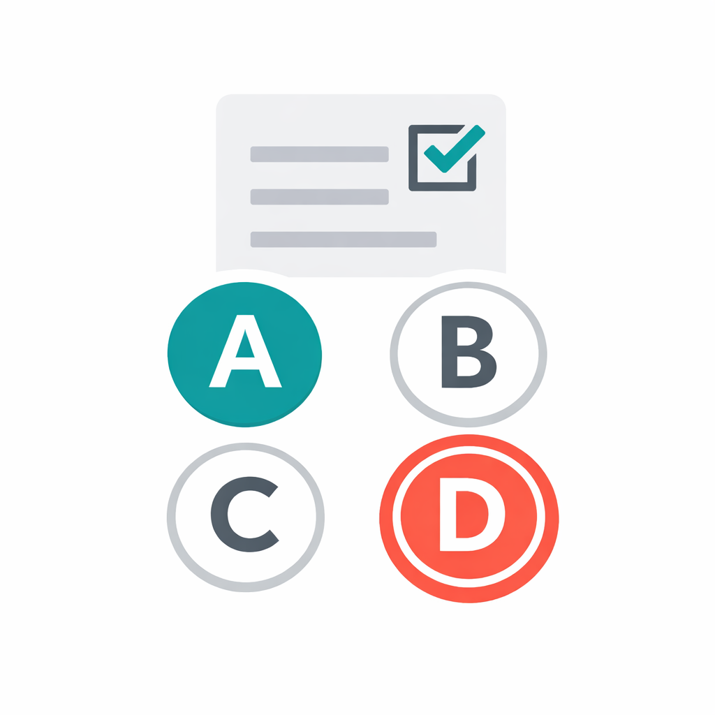 Multiple Choice Worksheet