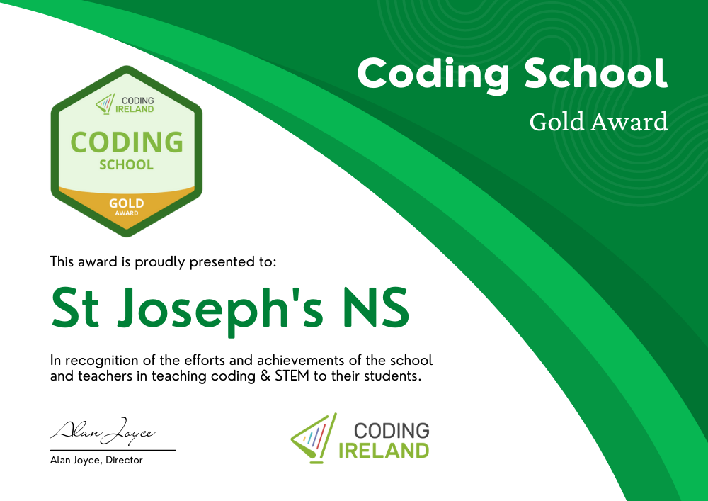 Coding School Award Certificate