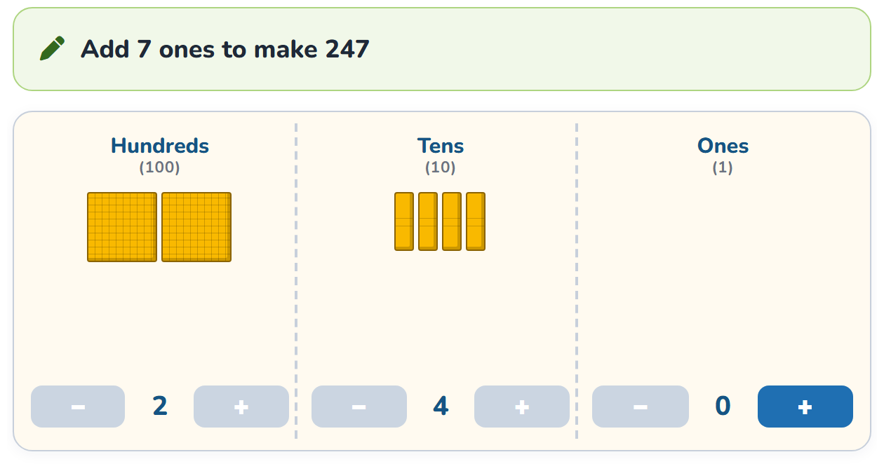An interactive worked step by step